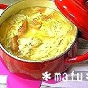 休日のお昼に！ラーメン鍋